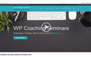 Wordpress Permalinks – schoene URLs erstellen – wp coaching seminare