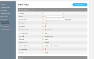 Jupiter Theme Control Panel Status 